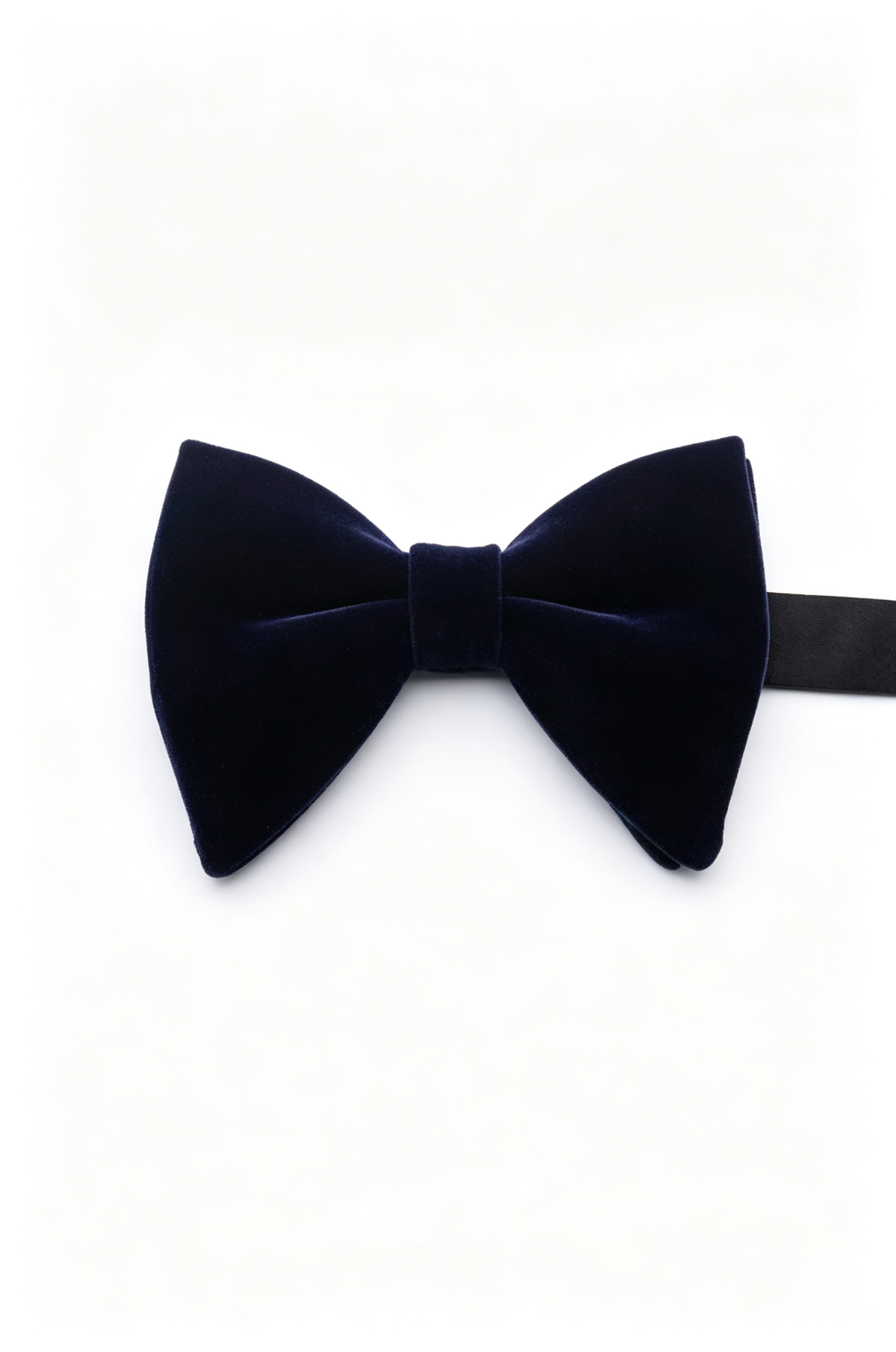 Boys Black Velvet Double‑Layer Bow Tie