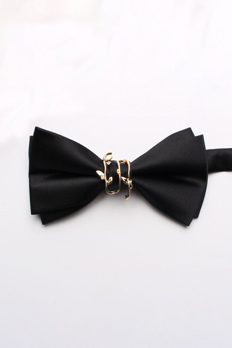 Boys Champagne Satin Bow Tie for Weddings