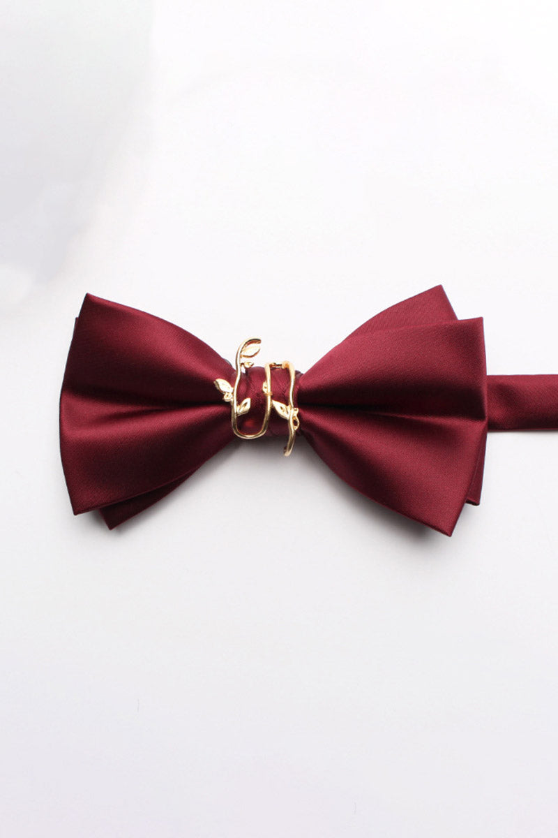 Boys Champagne Satin Bow Tie for Weddings