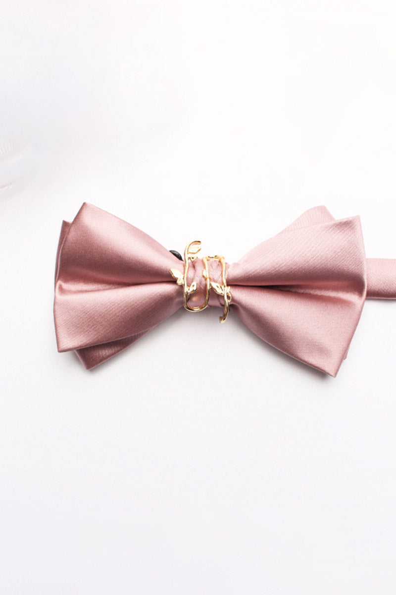 Boys Champagne Satin Bow Tie for Weddings
