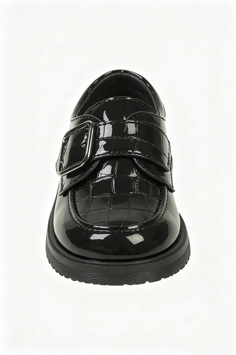 Boys Black Patent Leather Dress Shoes