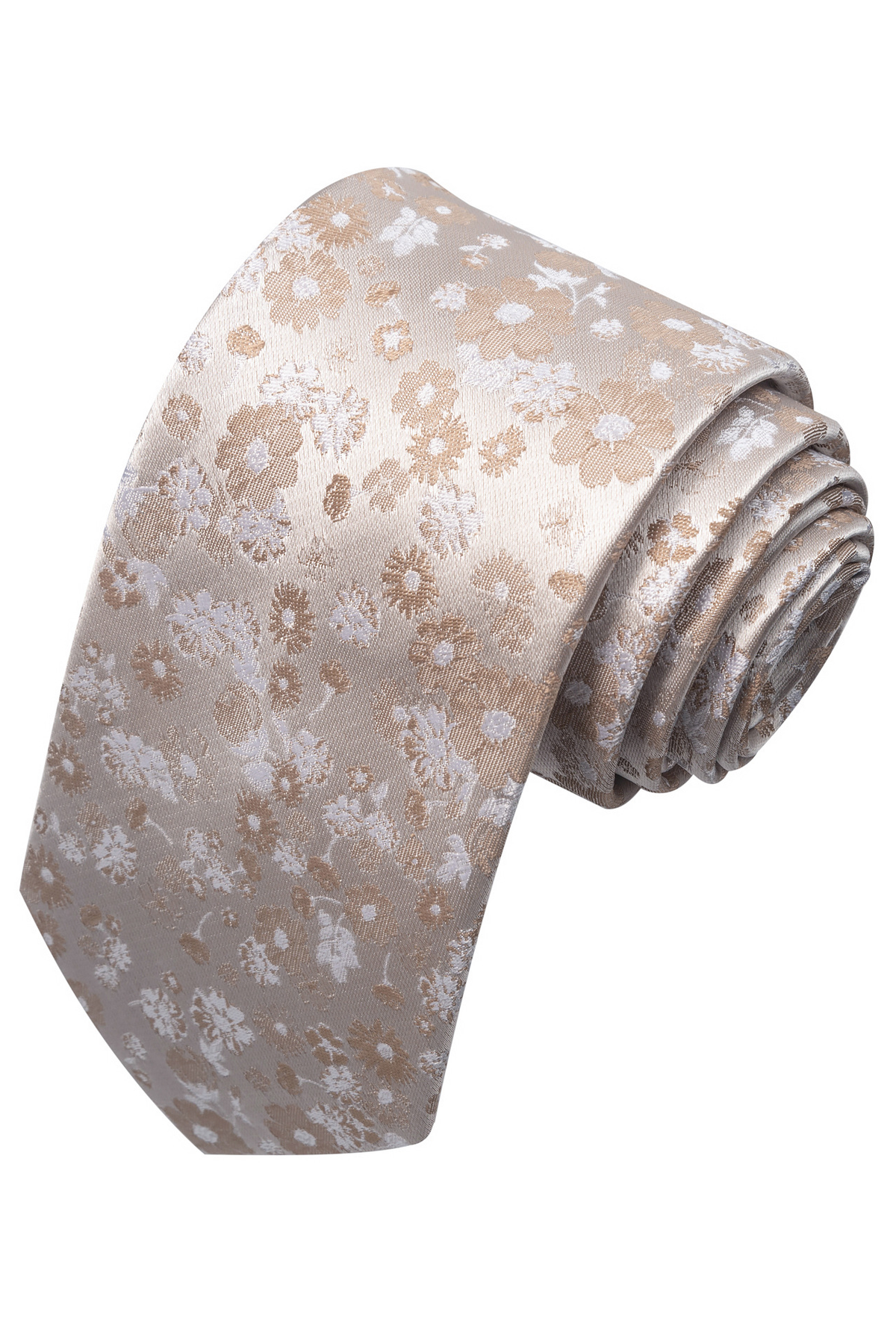 Blue Floral Jacquard Hand Tied Formal Tie