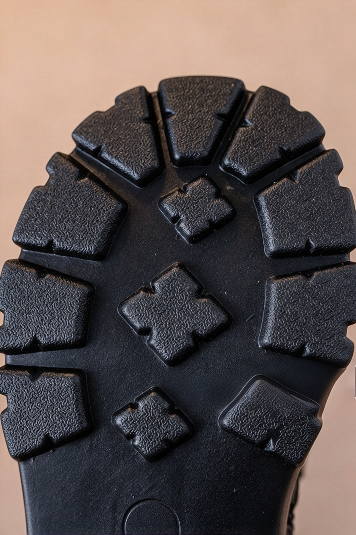 Black PU British Style Non-Fleece Mid-Calf Martin Boots