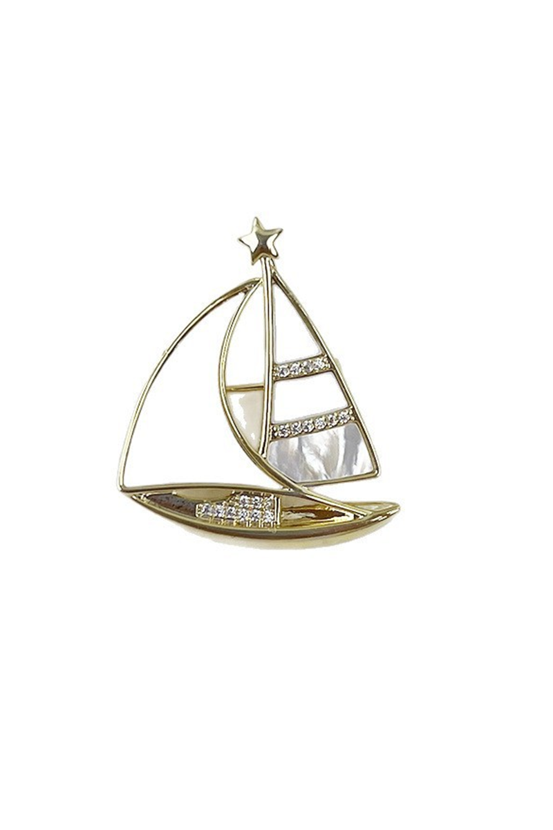 Sailboat Brooch for Weddings