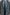 Grey & Black Herringbone Double Breasted Overcoat 2-Piece Suit Set