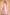 Pink Satin Long Sleeve Square Neck Flowy A-Line Dress