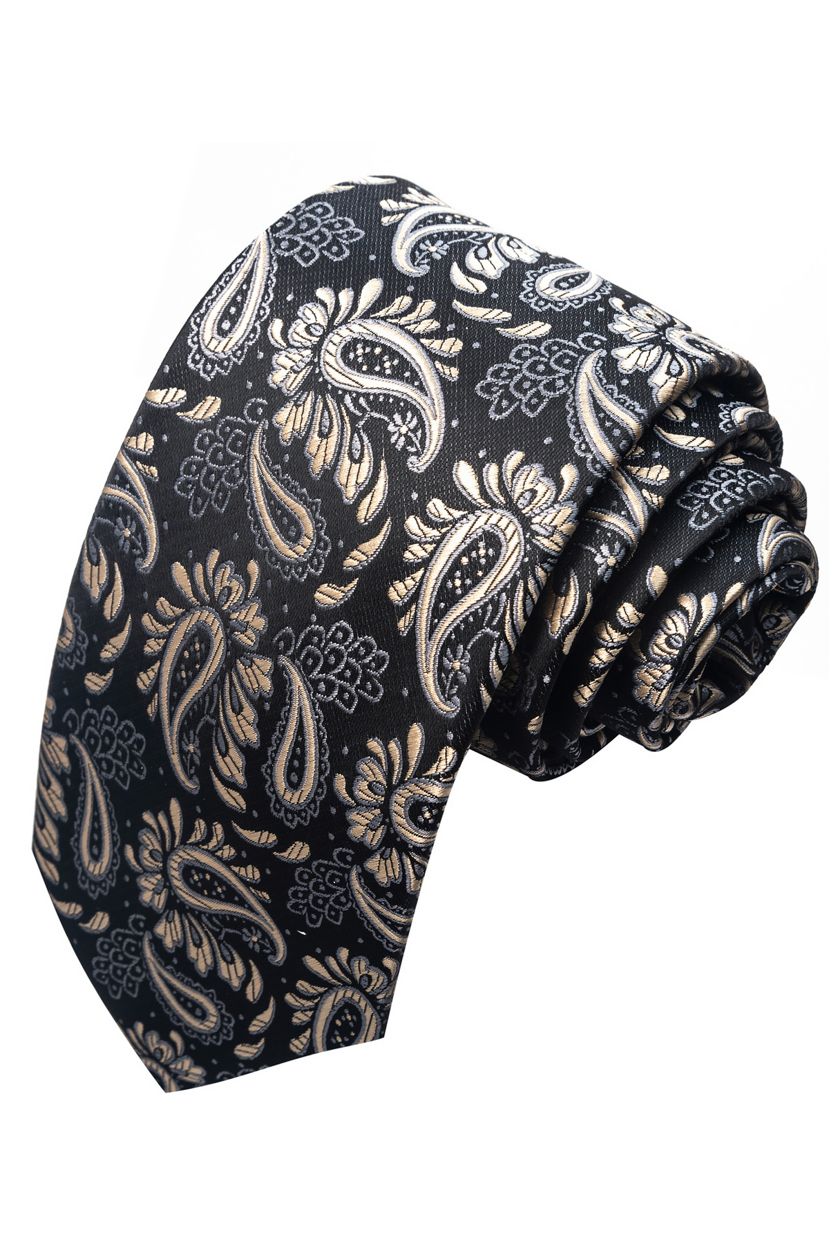 Blue Color-Block Jacquard Hand Tied Formal Tie