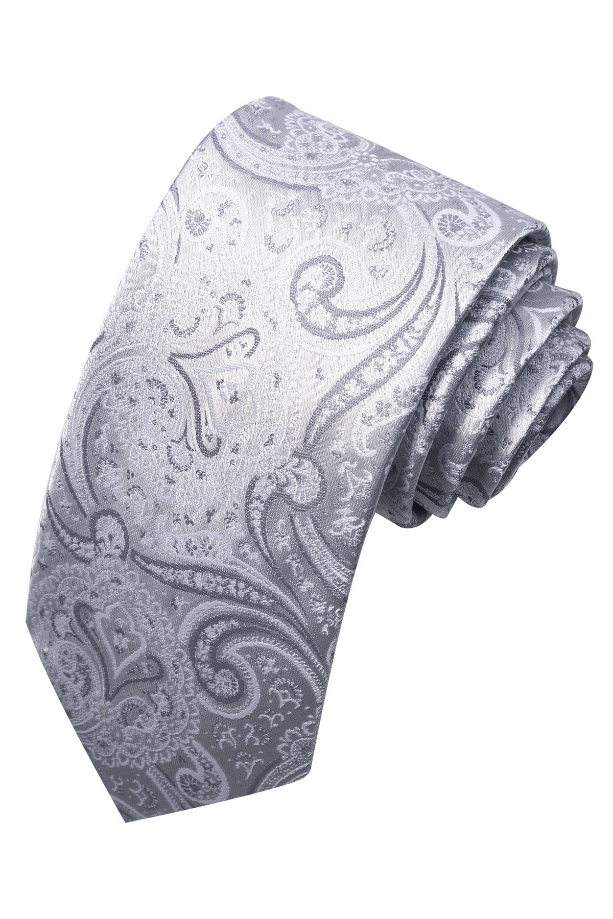 Black Paisley Jacquard Formal Handmade Tie