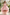 Pink Organza Girls High Low 3D Floral Bow A-Line Dress