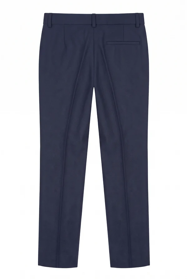 Burgundy & Navy Single Breasted Tuxedo Boys 3 Piece Suit Set