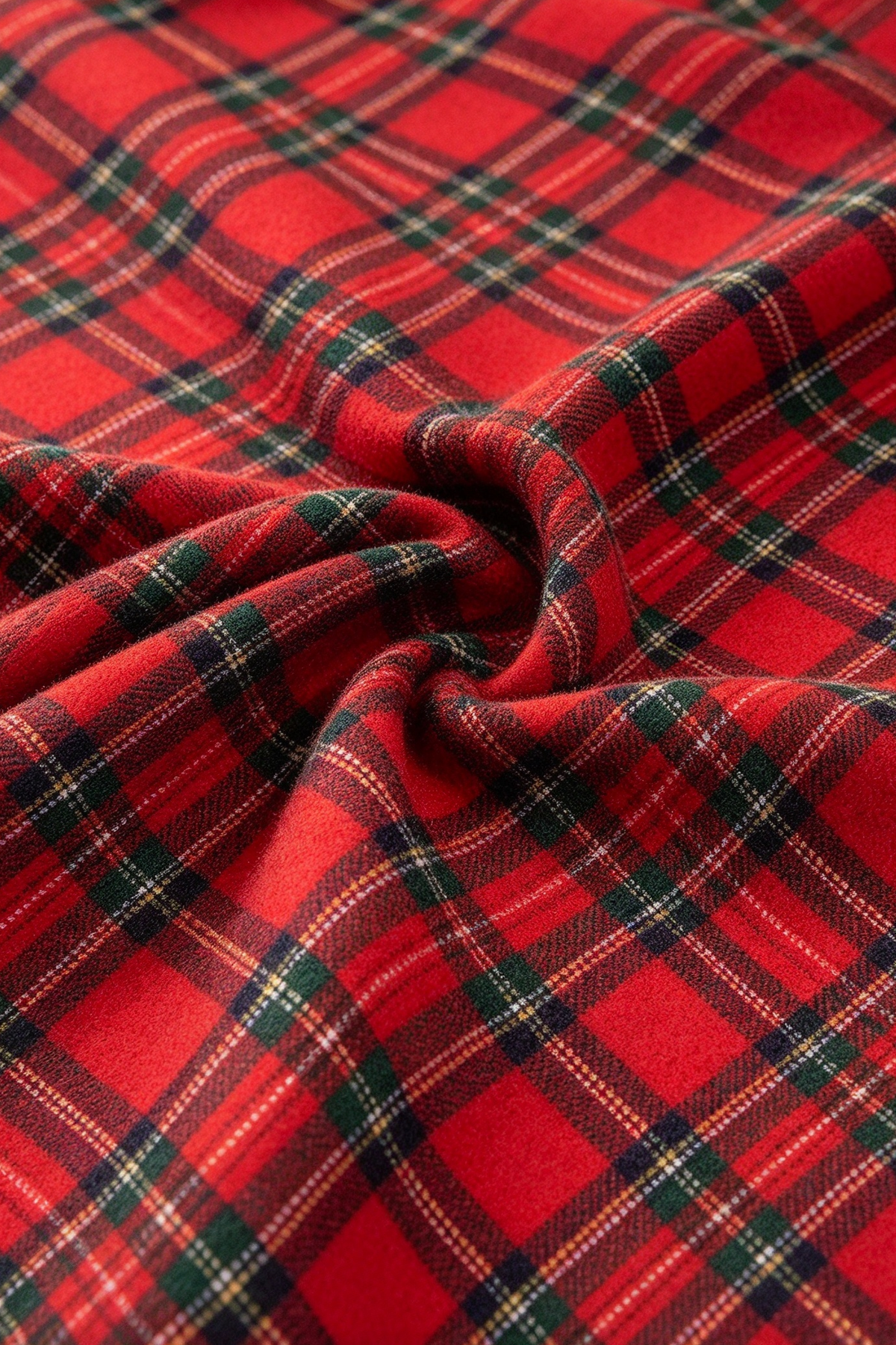 Red & Green Tartan Plaid Single Breasted 2-Pices Suit Set
