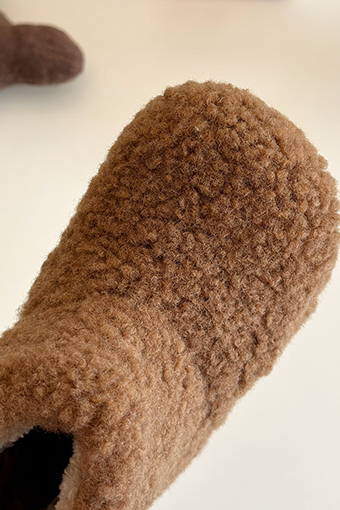 Kids Ivory Faux Fur Warm Ankle Boots