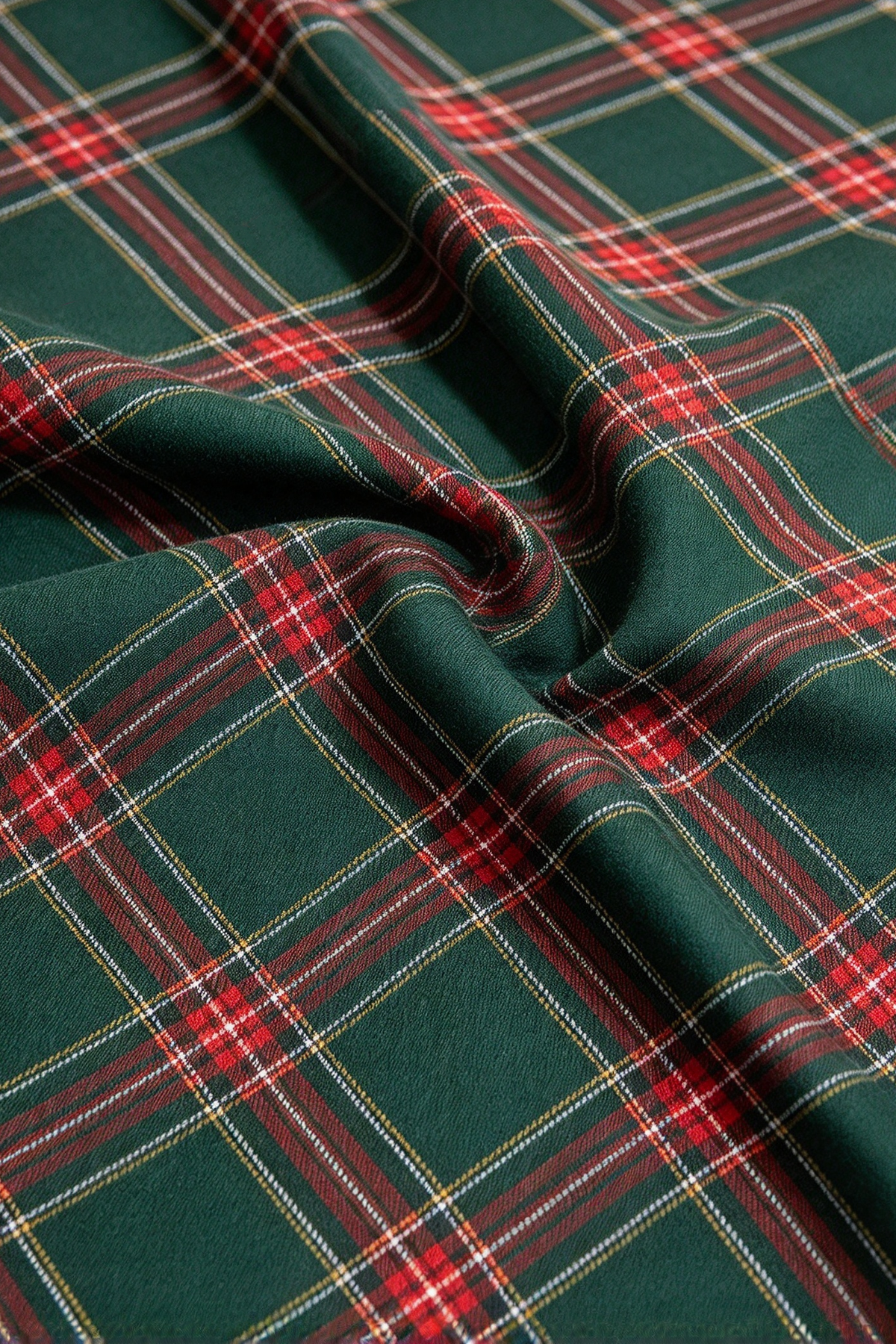Green Tartan Boys Christmas Vest Suit 2 Piece Set