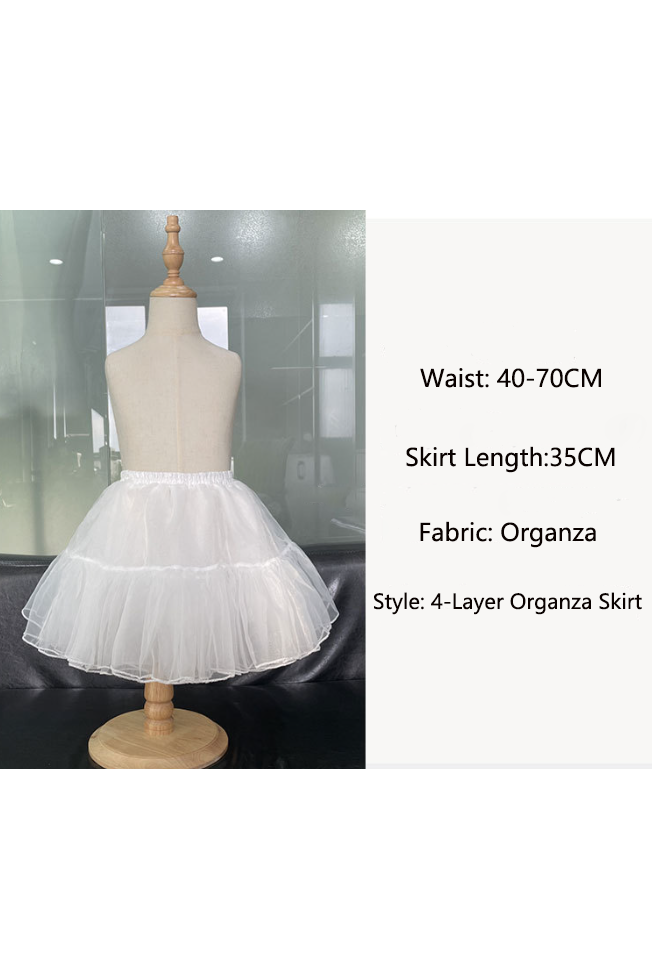White Organza Short Crinoline Petticoat