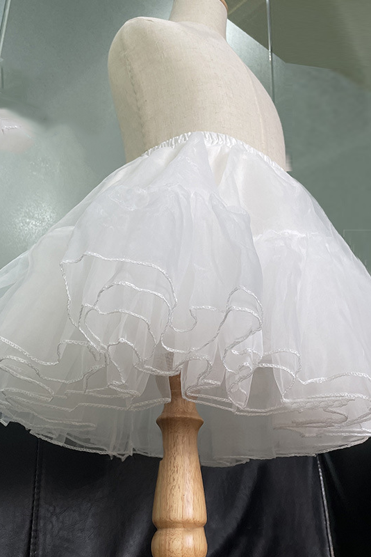 White Organza Short Crinoline Petticoat
