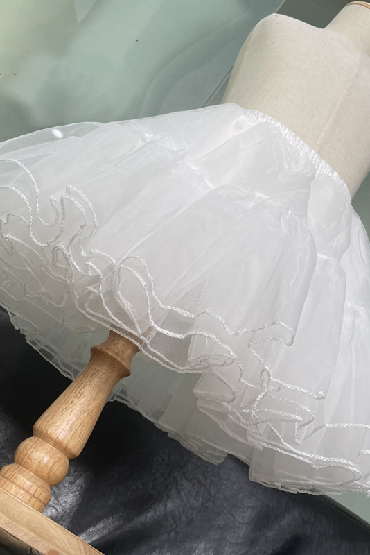 White Organza Short Crinoline Petticoat