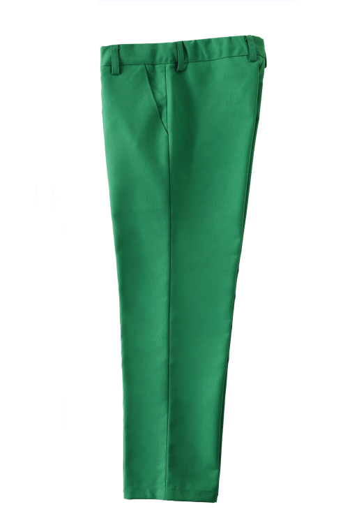 Boys Green Single Breasted 2-Piece Suit Set