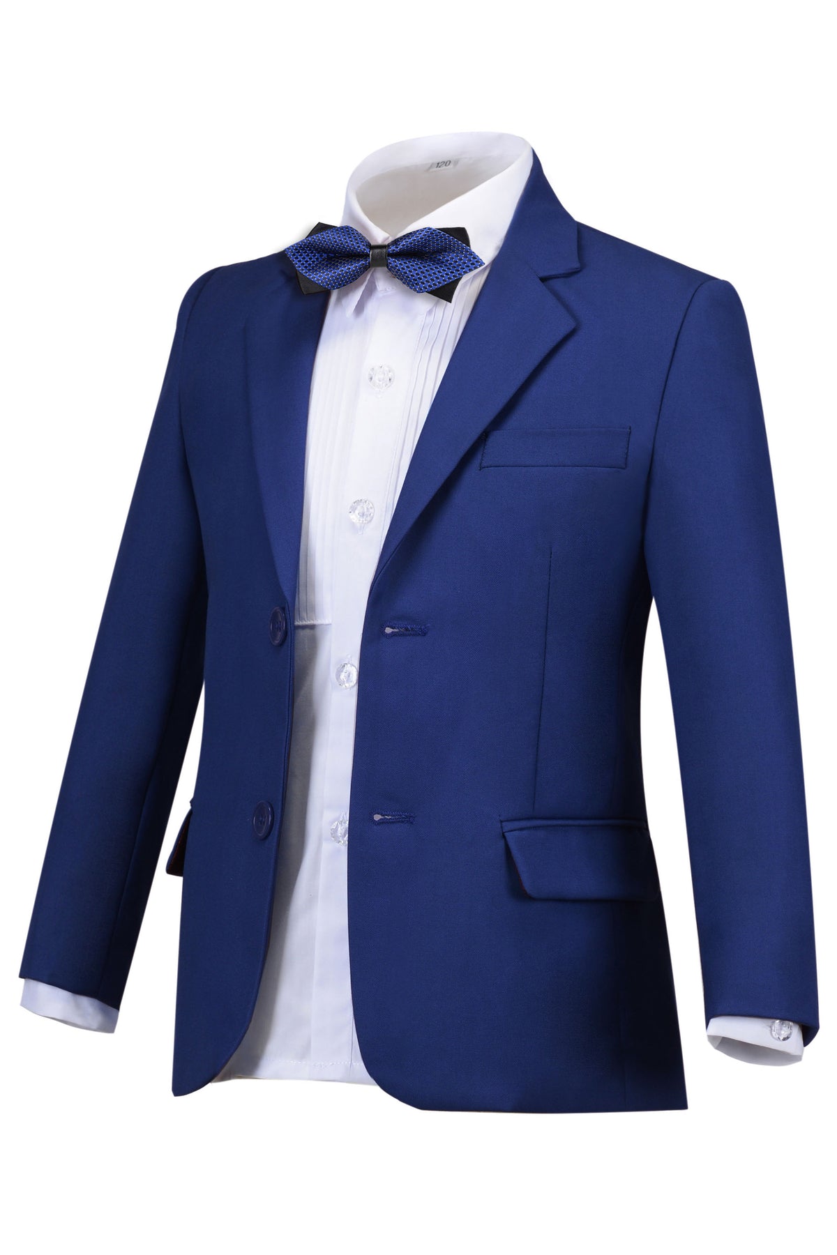 Boys Navy Blue Single Breasted Suit Jacket