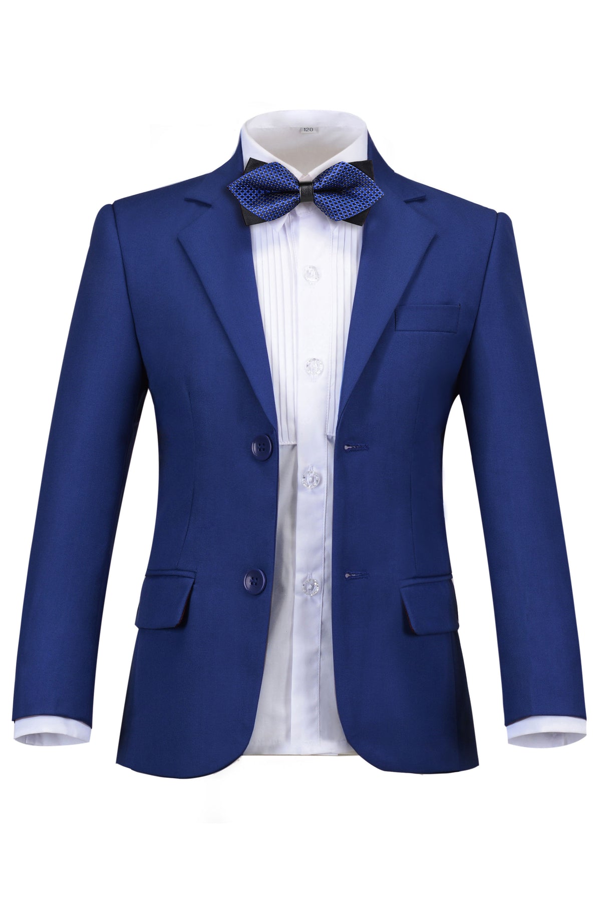 Boys Navy Blue Single Breasted Suit Jacket