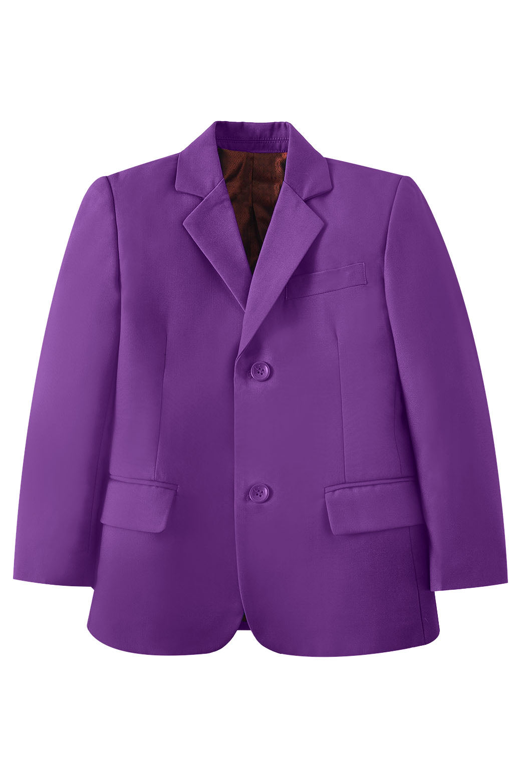 Boys Purple Single Breasted Jacket