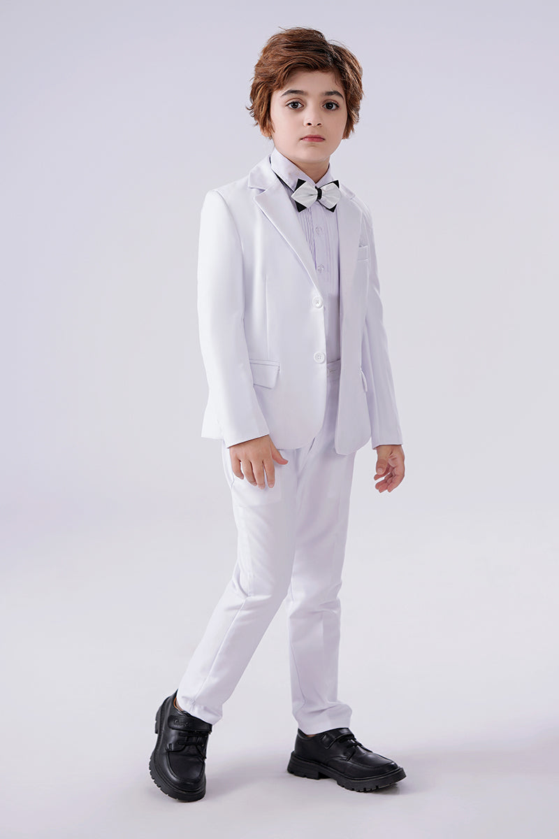Boys White Tuxedo 2-Piece Suit